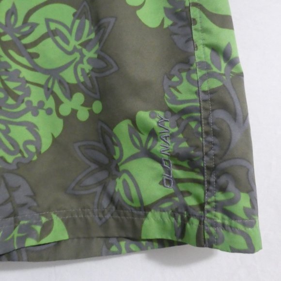 OLD NAVY | size 10 | Tropical Plant Swim Shorts | Mesh Lining - Picture 8 of 15